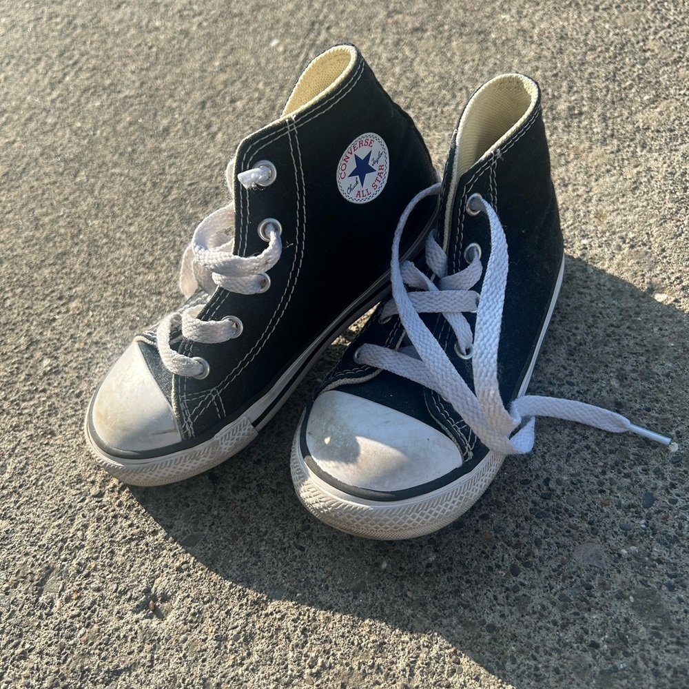 Converse Kids Black and White High-Tops